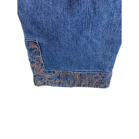 COS JEANS Women's Blue Denim Embellished Capri Pants Size 12‎ - Picture 11 of 11